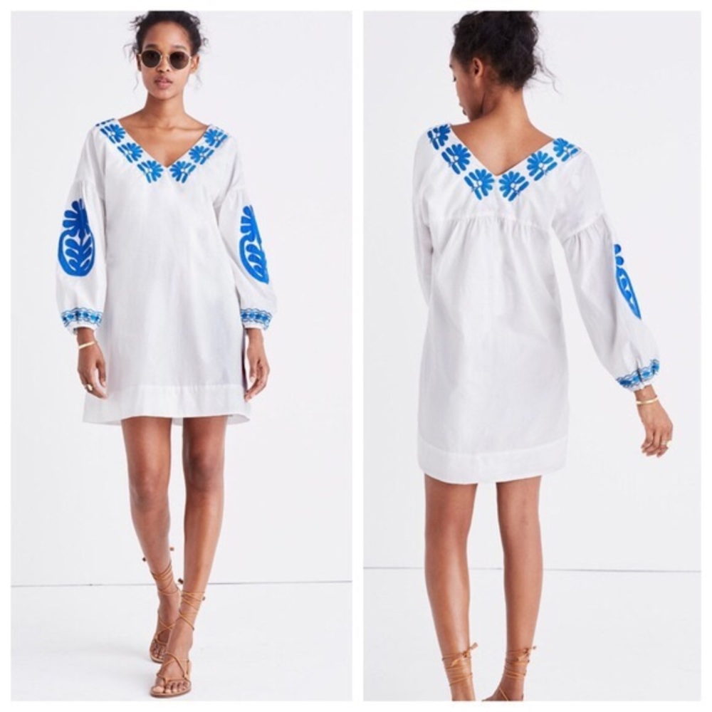 Madewell embroidered Blanca dress SZ small NWOT